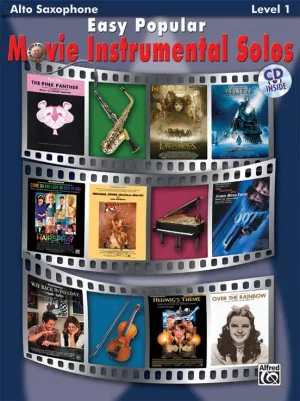 Easy Popular Movie Inst Solos - Alto Sax