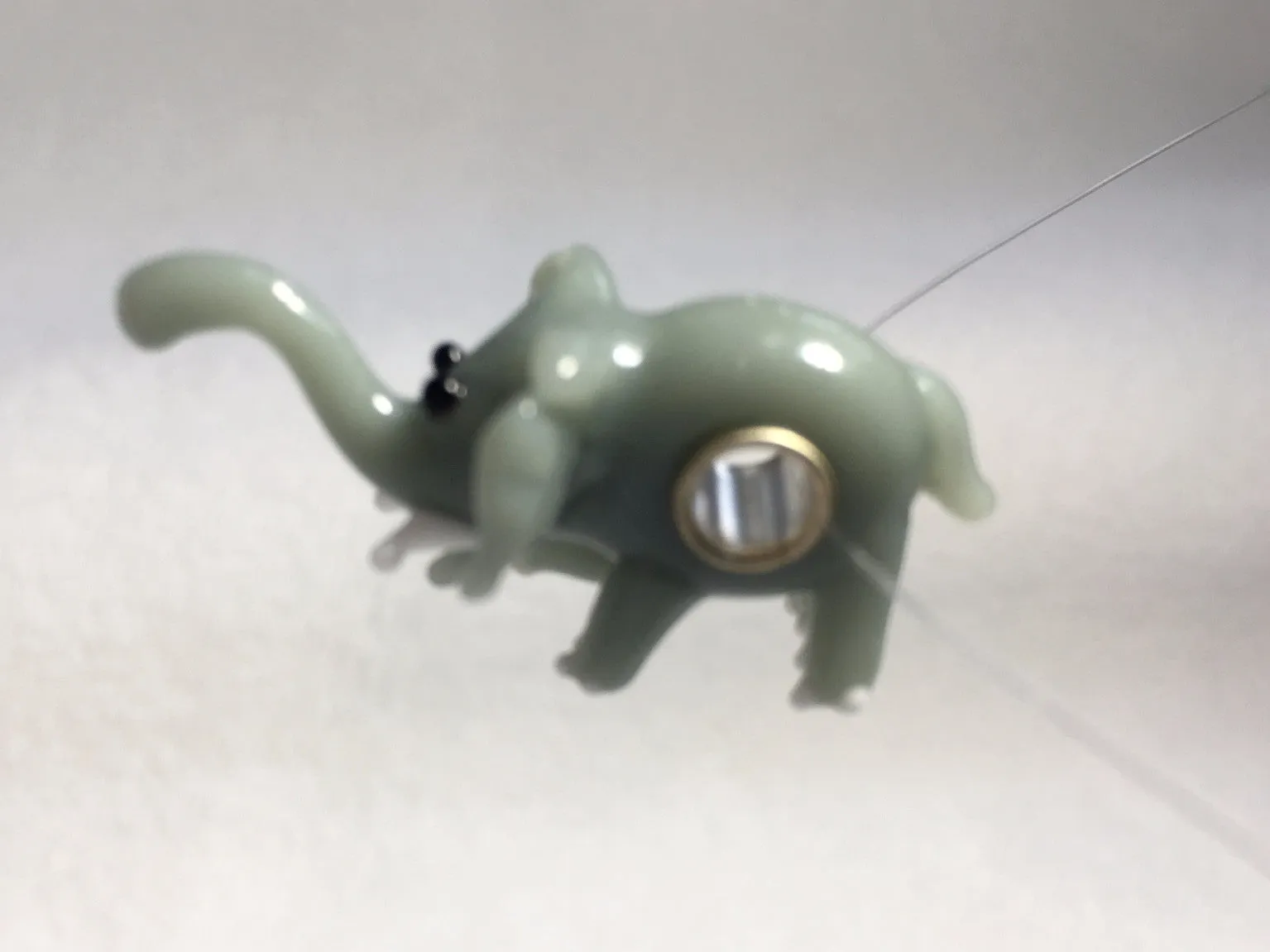 ELEPHANT - European Lampwork Glass ELEPHANT Bead, Mice