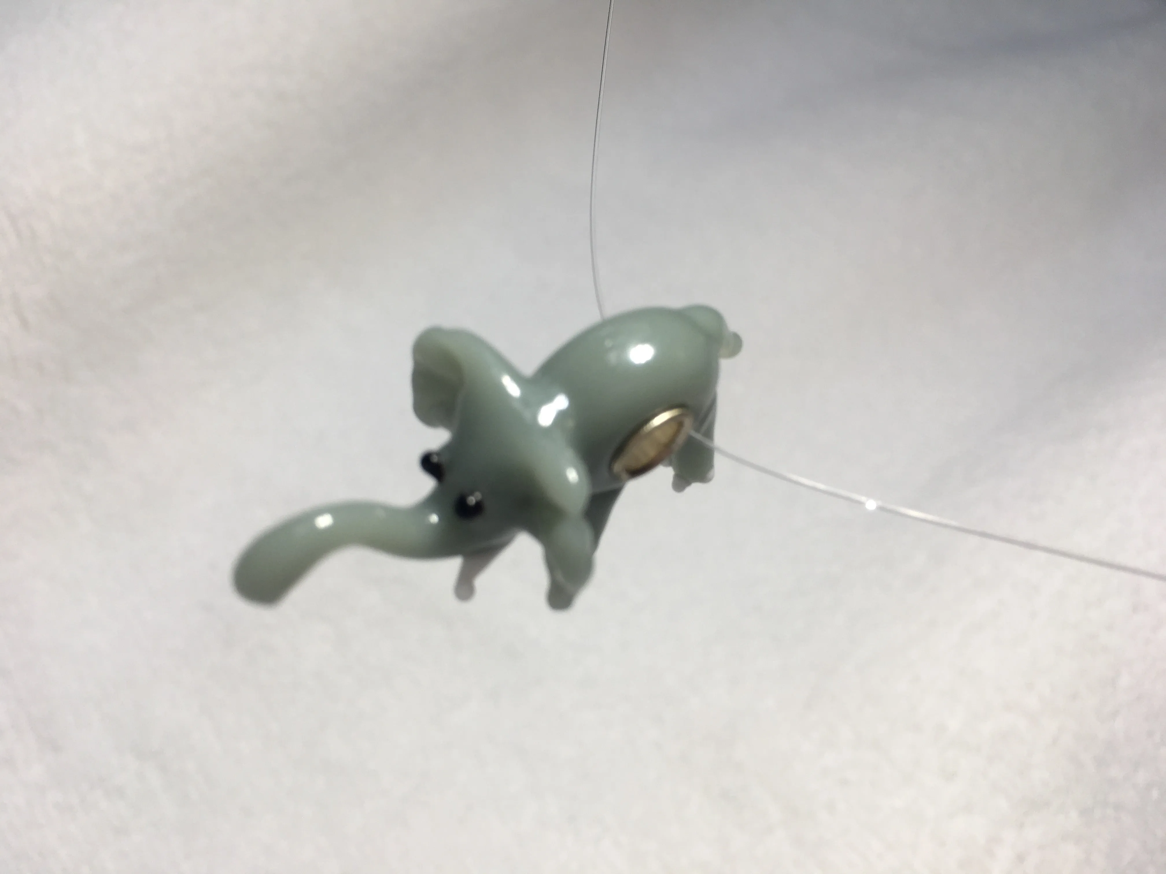 ELEPHANT - European Lampwork Glass ELEPHANT Bead, Mice