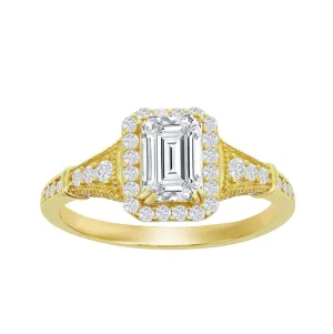 Emerald-Cut Vintage Inspired Ring