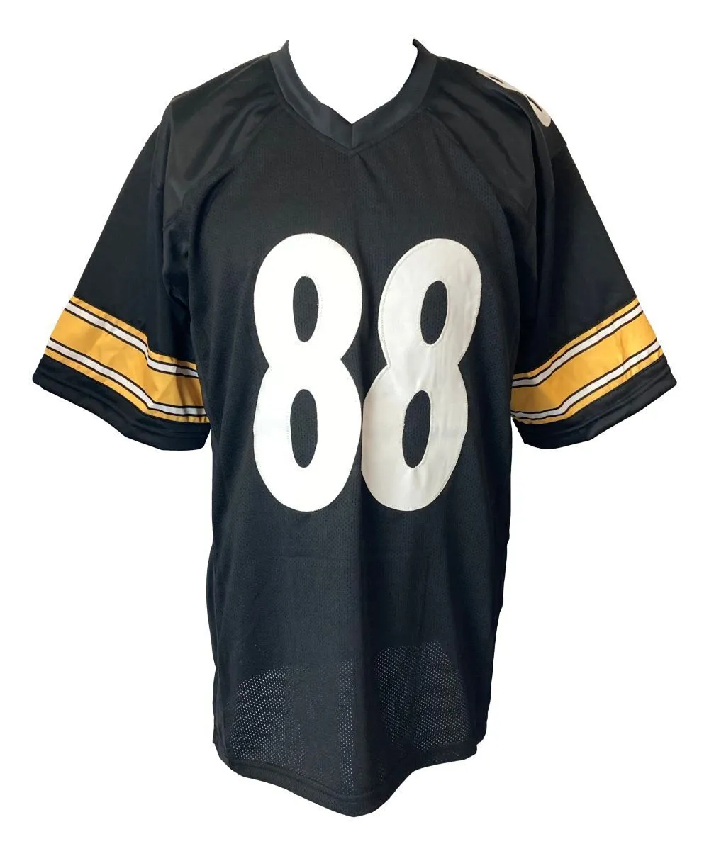 Emmanuel Sanders Pittsburgh Signed Black Football Jersey JSA