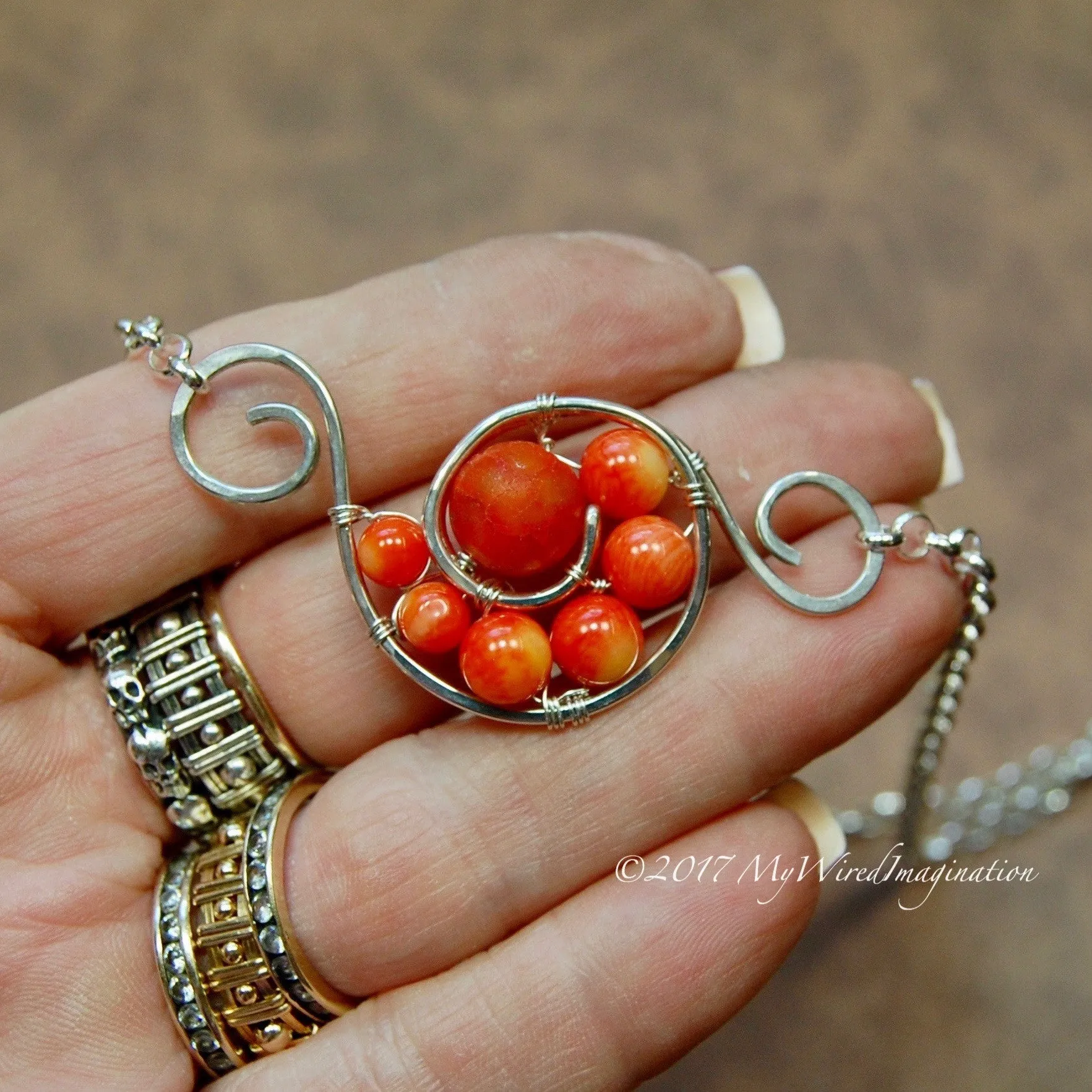 Eye of the Hurricane, Wire Wrap Pendant Tutorial