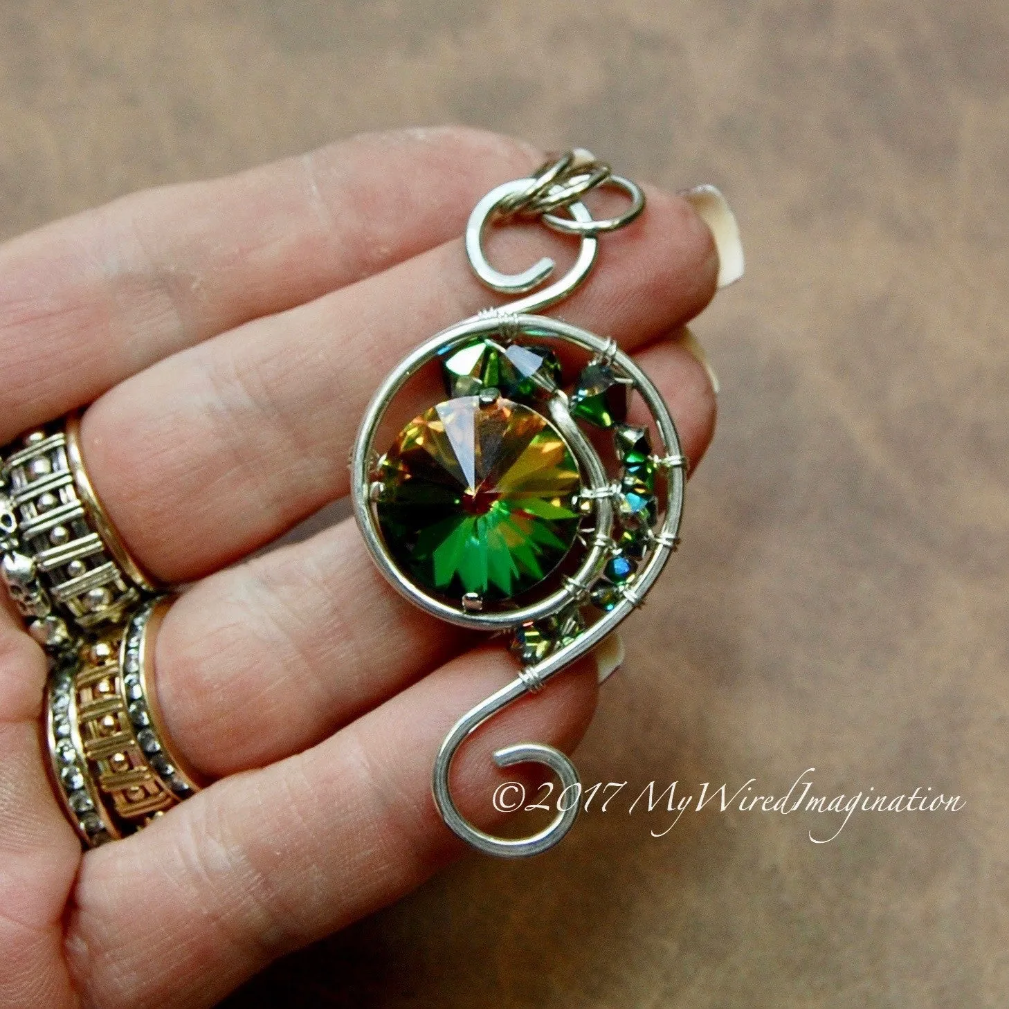 Eye of the Hurricane, Wire Wrap Pendant Tutorial