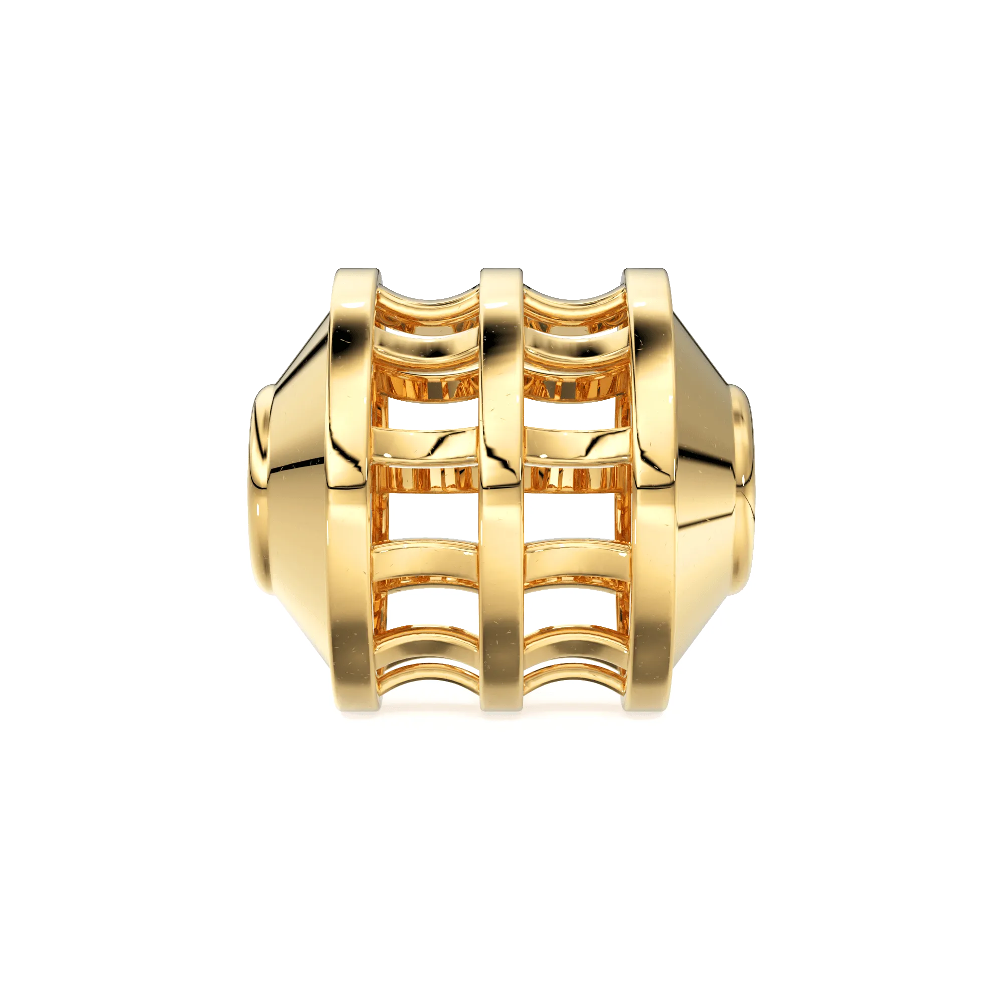 Fancy Solid Gold 14k 18k Solid Gold Spacer Bead Jewelry Making Supply available in 5.80mm