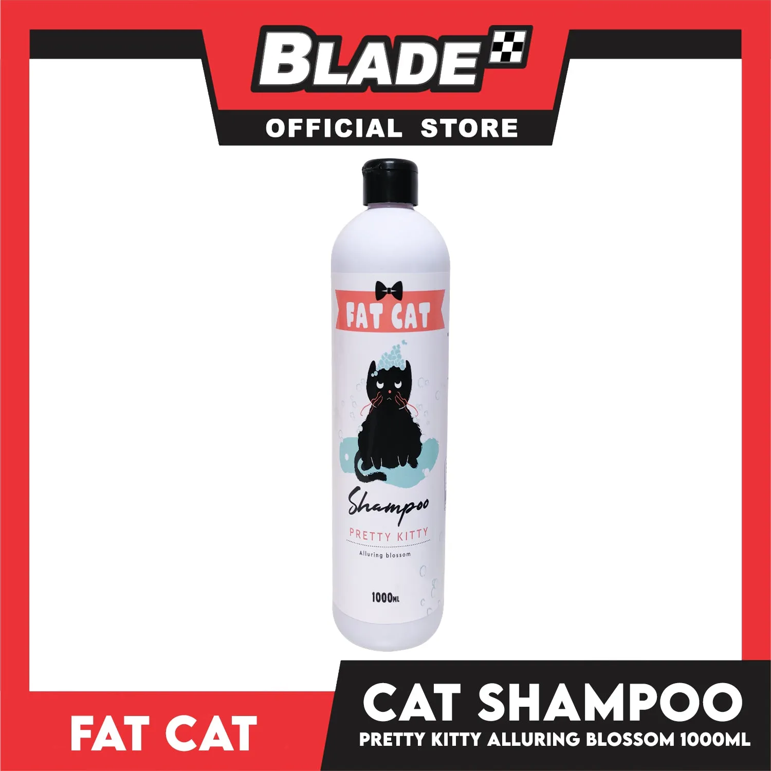 Fat Cat Shampoo Pretty Kitty Alluring Blossom 1000ml Cat Grooming
