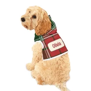 Flannel Design Personalized & Custom Design Pet Hoodie - Custom Pet Apparel