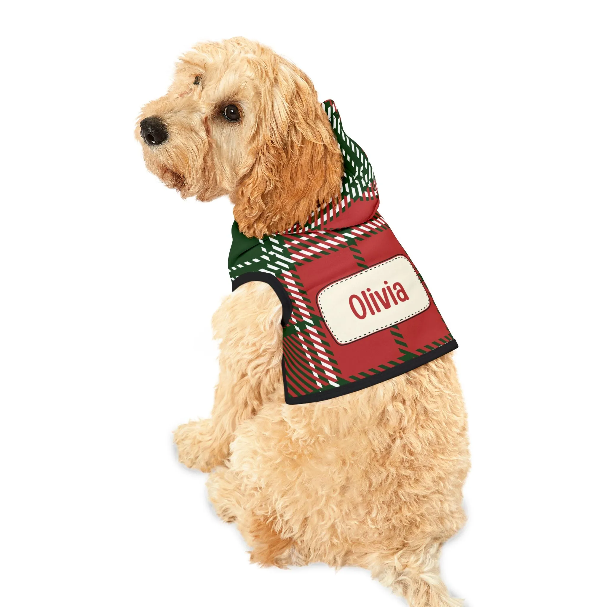 Flannel Design Personalized & Custom Design Pet Hoodie - Custom Pet Apparel