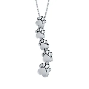 Floating Paw Print Pendant
