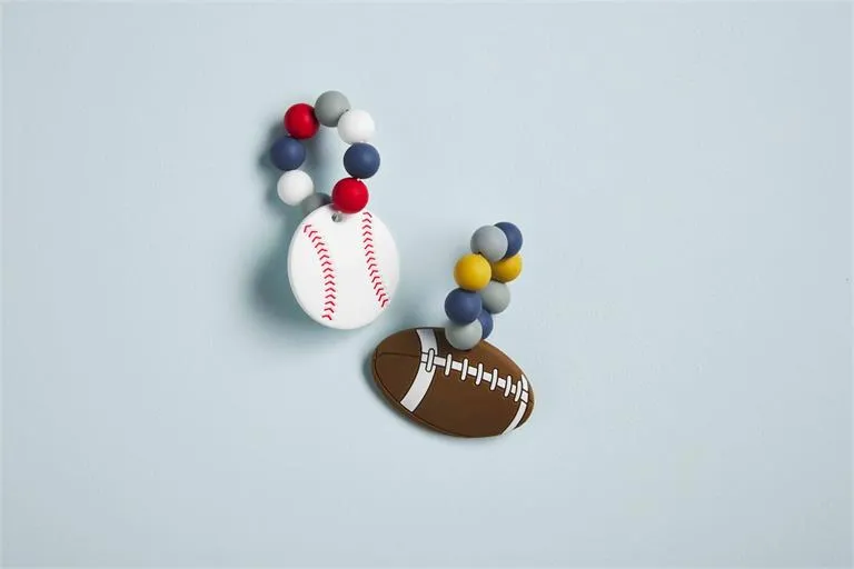FOOTBALL SILICONE TEETHER