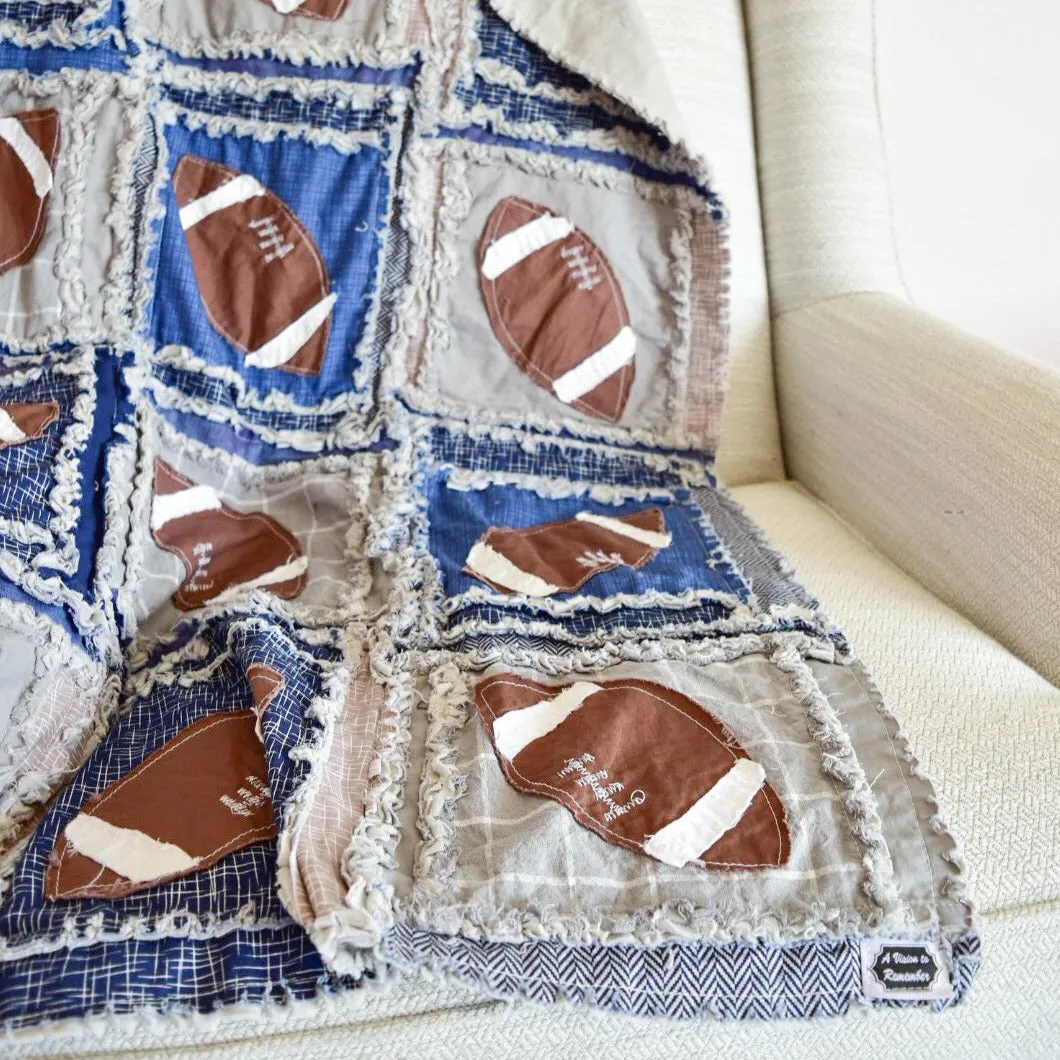 Football Sports Crib Bedding