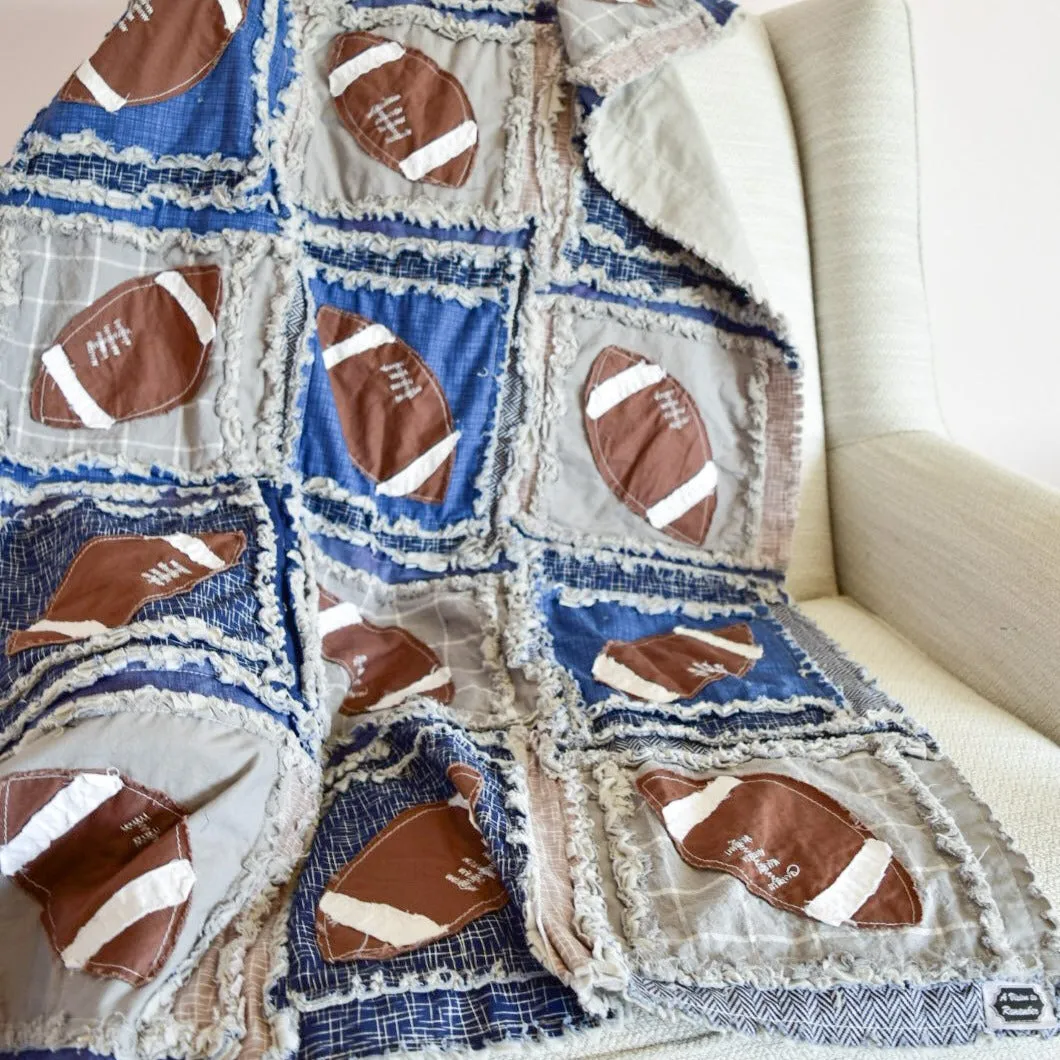 Football Sports Crib Bedding