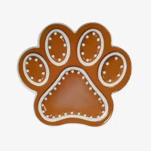 Gingerbread Paw Print Christmas Ornament