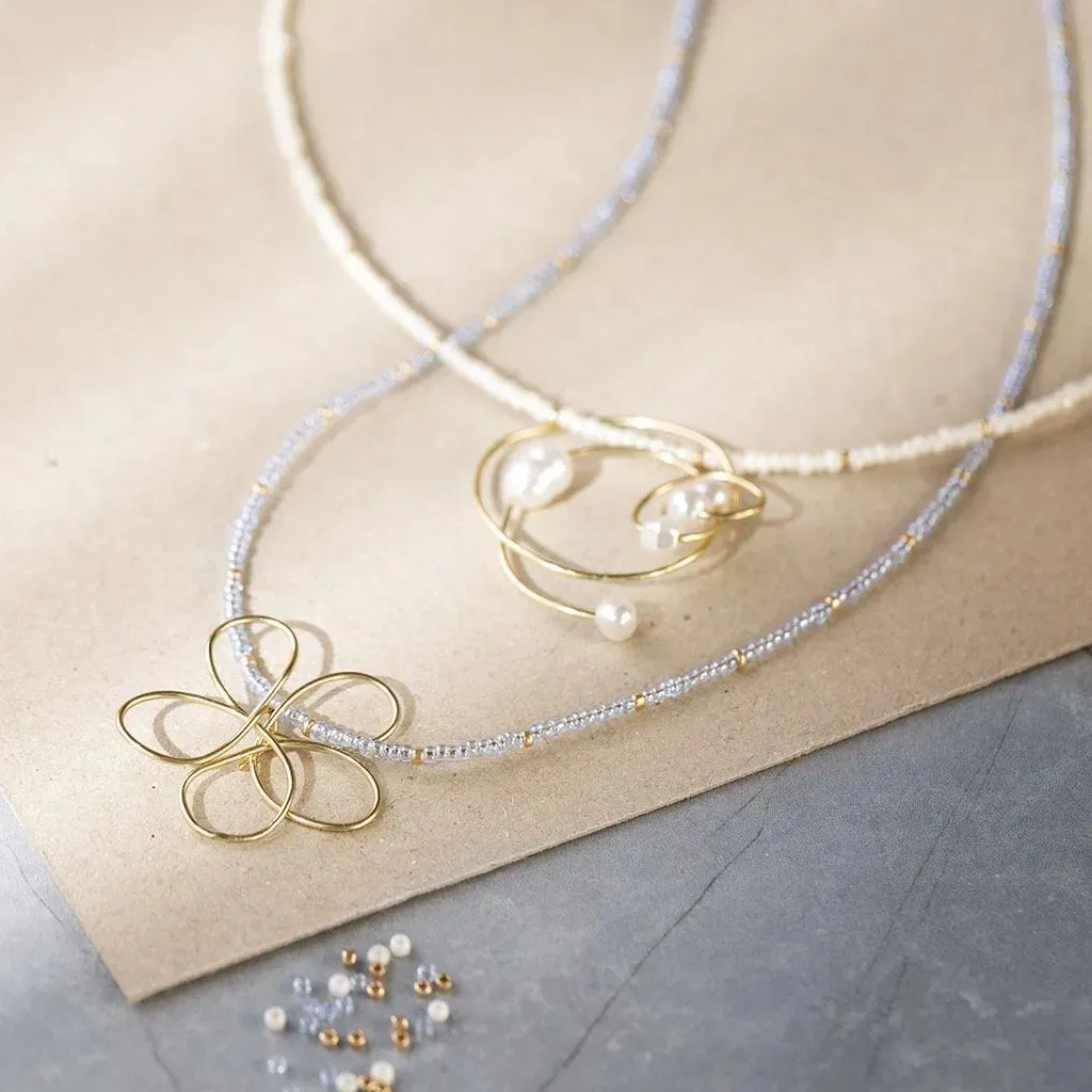 Gold-plated Jewellery Starter Kit – Make Personalized Bracelets Necklaces Earrings