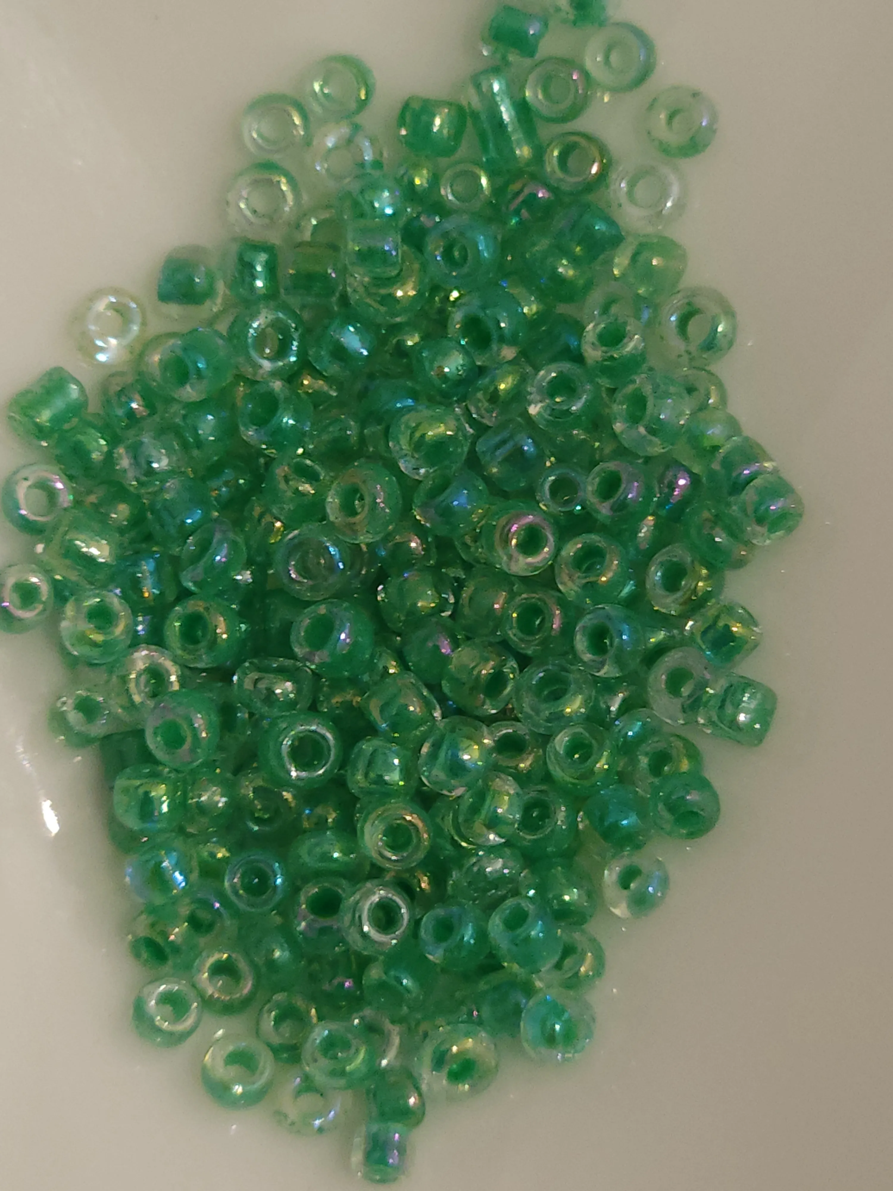 Green iridescent rainbow 56