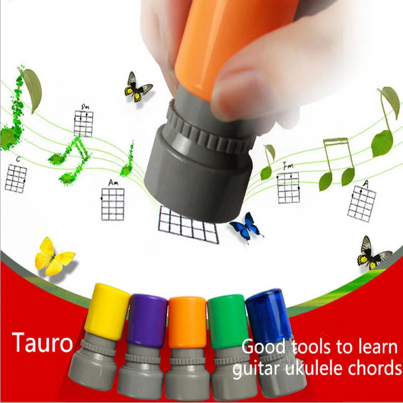 Guitar Chord Stamp Accessories Ukulele Guitar Classic Chords Print Signet For Beginner Good Tools To Learn Music Chords