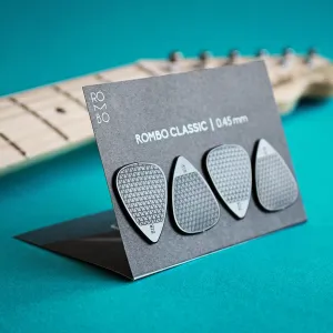 Guitar Pick Set Rombo Classic (4 Guitar Picks) - 0,45 mm
