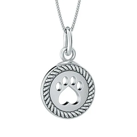 Halo Lasso Paw Print Pendant