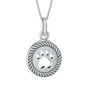 Halo Lasso Paw Print Pendant
