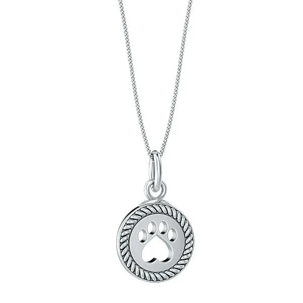 Halo Lasso Paw Print Pendant