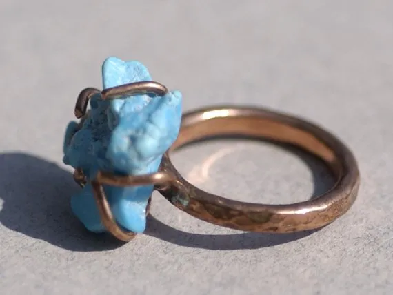 Handmade Claw Ring 100% Sterling Silver For Stone Setting, 4 Square prongs