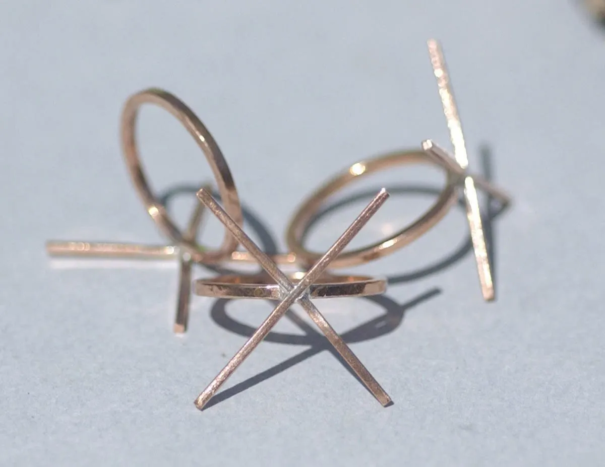 Handmade Claw Ring, Blank Setting, Square Shank, 4 prongs