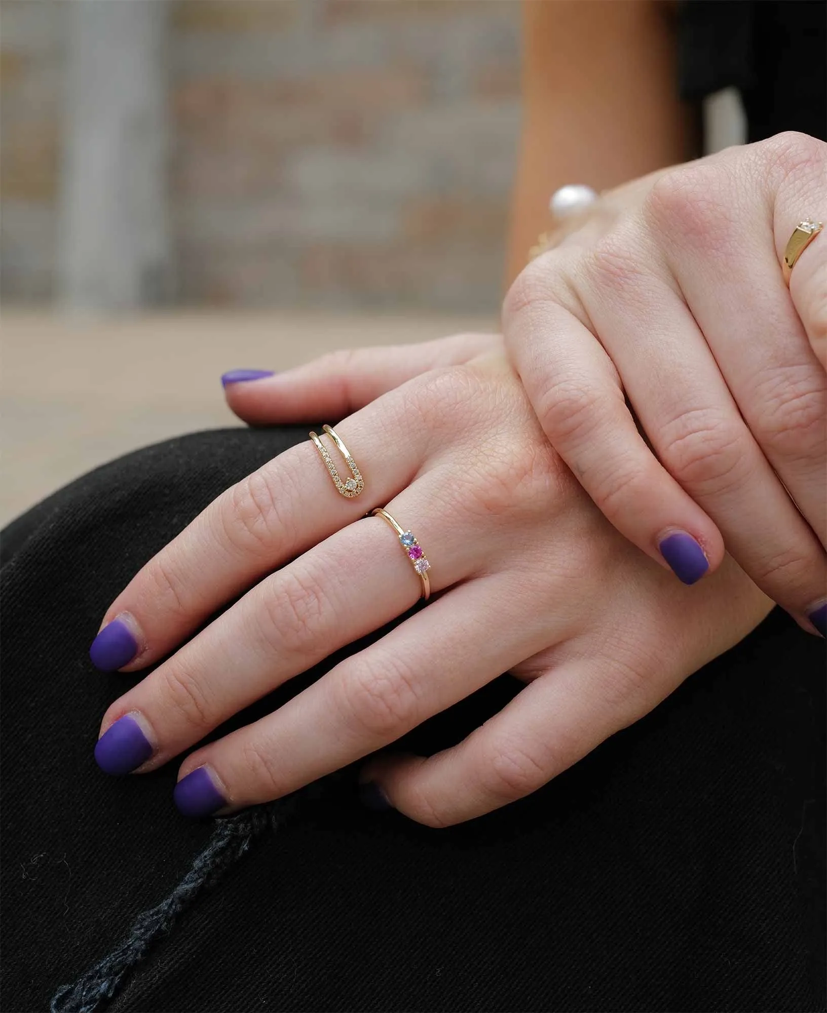 Helen Clip Open CZ Ring