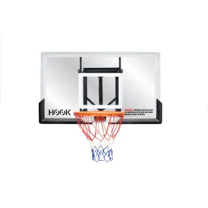 Hook 54" Adjustable Glass Basketball Backboard