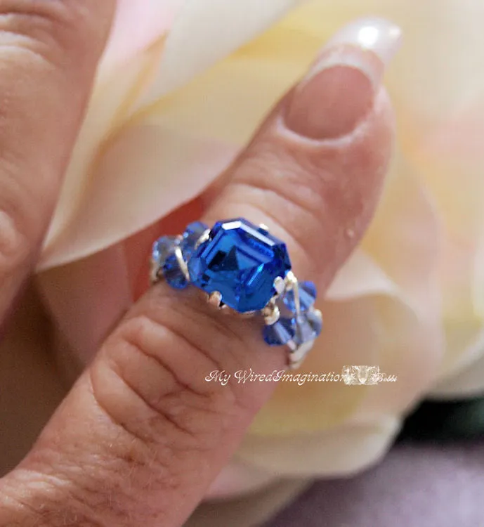 How to Make a Crystal Ring, DIY Wire Wrap Ring Pattern, Marcella Ring