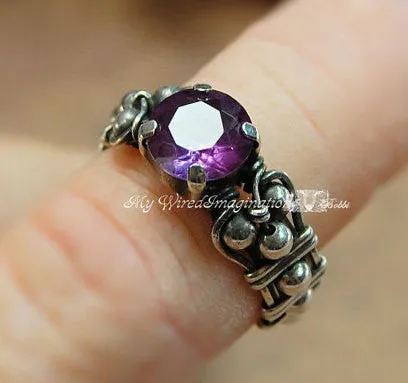 How to Make a Crystal Ring, DIY Wire Wrap Ring Pattern, Marcella Ring