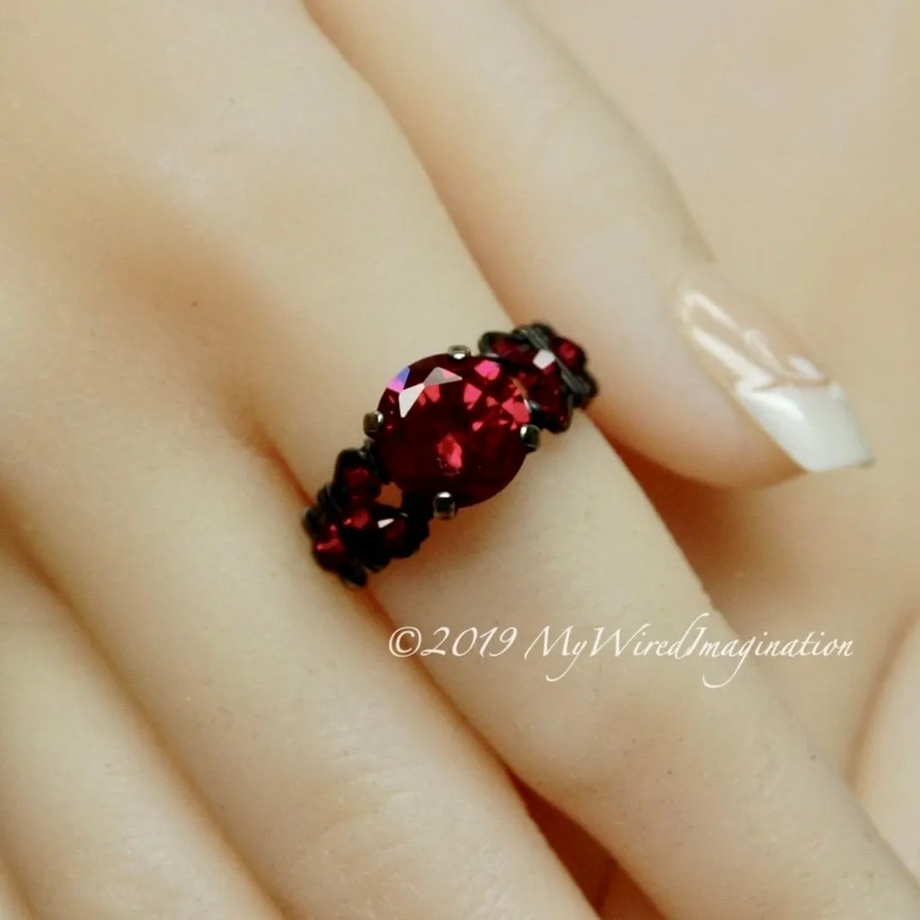 How to Make a Crystal Ring, DIY Wire Wrap Ring Pattern, Marcella Ring