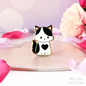 Inky Embrace Cat Enamel Pin