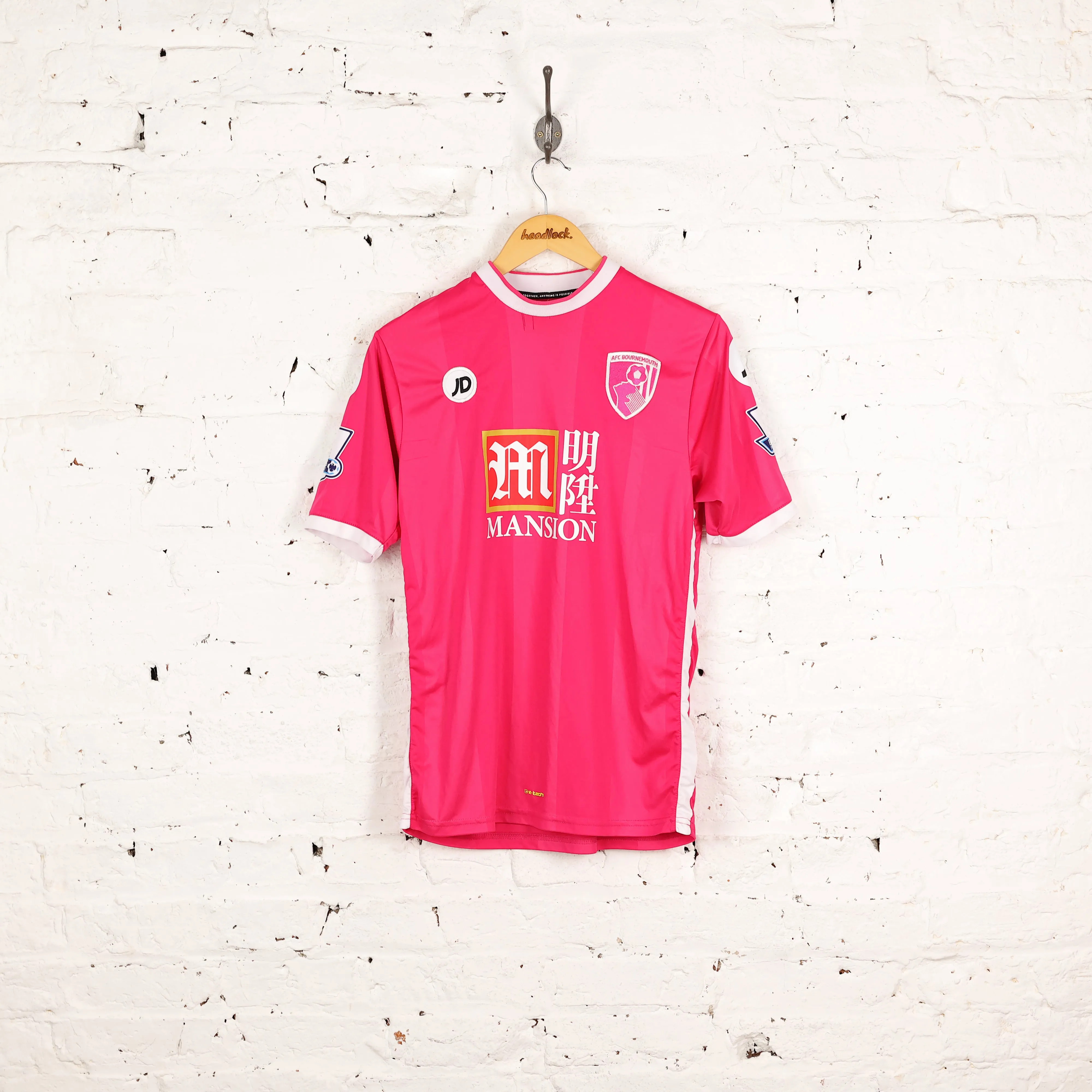 JD Sports Bournemouth 2015 Gradel Third Football Shirt - Pink - S