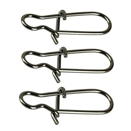 JL Sport Easy Catch 100 Count Pack Duo Lock Snaps Size 0#-8# Black Nice Snap Swivel Slid Rings Stainless Steel USA Fishing Tackle Kit - Test: 26LB-220LB (0#-26LB- 100PCS) (8#-220LB-100PCS)