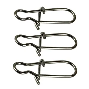 JL Sport Easy Catch 100 Count Pack Duo Lock Snaps Size 0#-8# Black Nice Snap Swivel Slid Rings Stainless Steel USA Fishing Tackle Kit - Test: 26LB-220LB (0#-26LB- 100PCS) (8#-220LB-100PCS)
