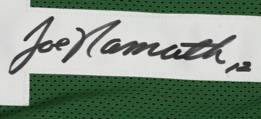 Joe Namath New York Signed Green Football Jersey PSA/DNA Hologram
