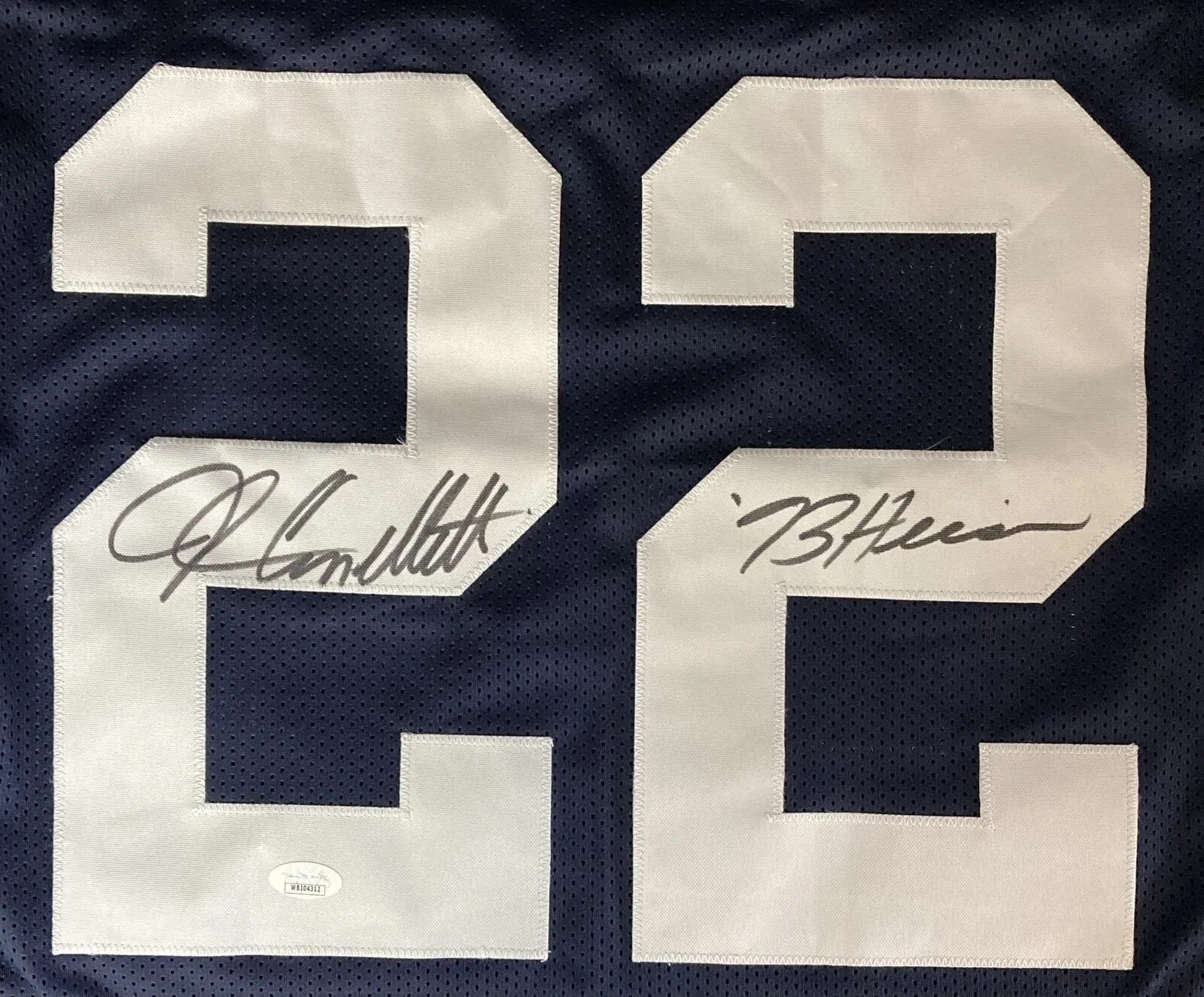 John Cappelletti Signed Custom Blue College Football Jersey 73 Heisman JSA ITP