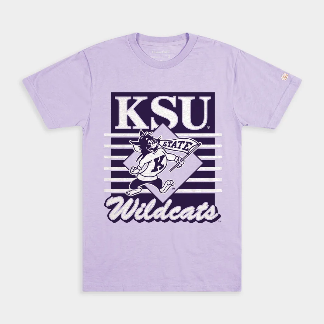 Kansas State Wildcats Vintage-Inspired Lavender Tee