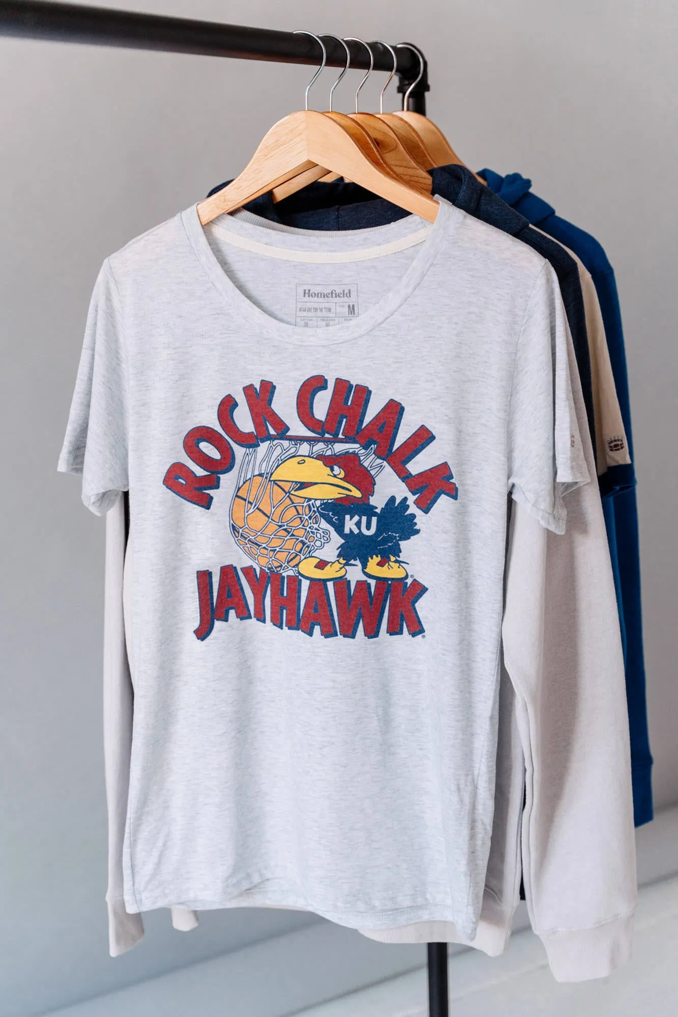 Kansas Vintage Rock Chalk Jayhawk Women's Tee