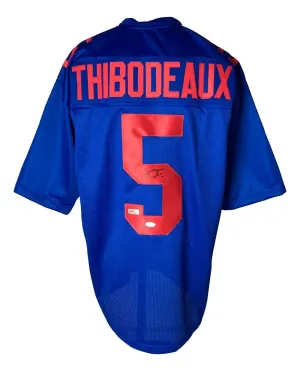Kayvon Thibodeaux New York Signed Alternate Blue Football Jersey JSA Hologram
