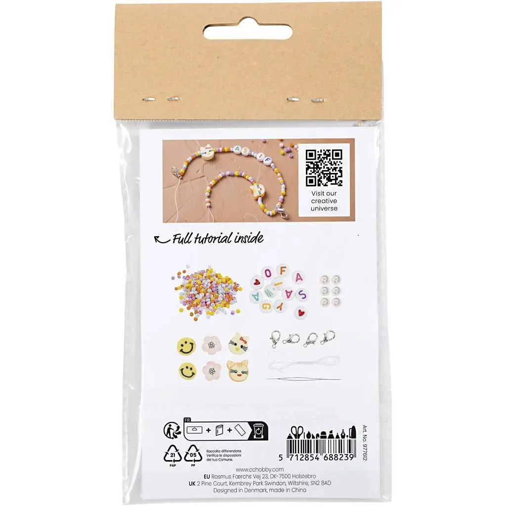 Kid's Charms Mini Craft Kit Jewellery - All Materials & Instructions Included