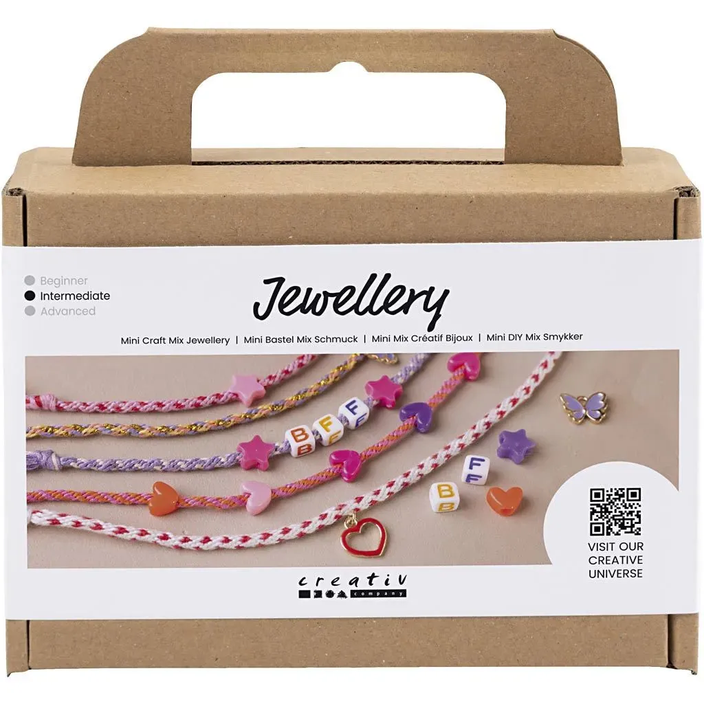 Kid's Friendship Jewellery Mini Craft Mix - All Materials & Instructions Included