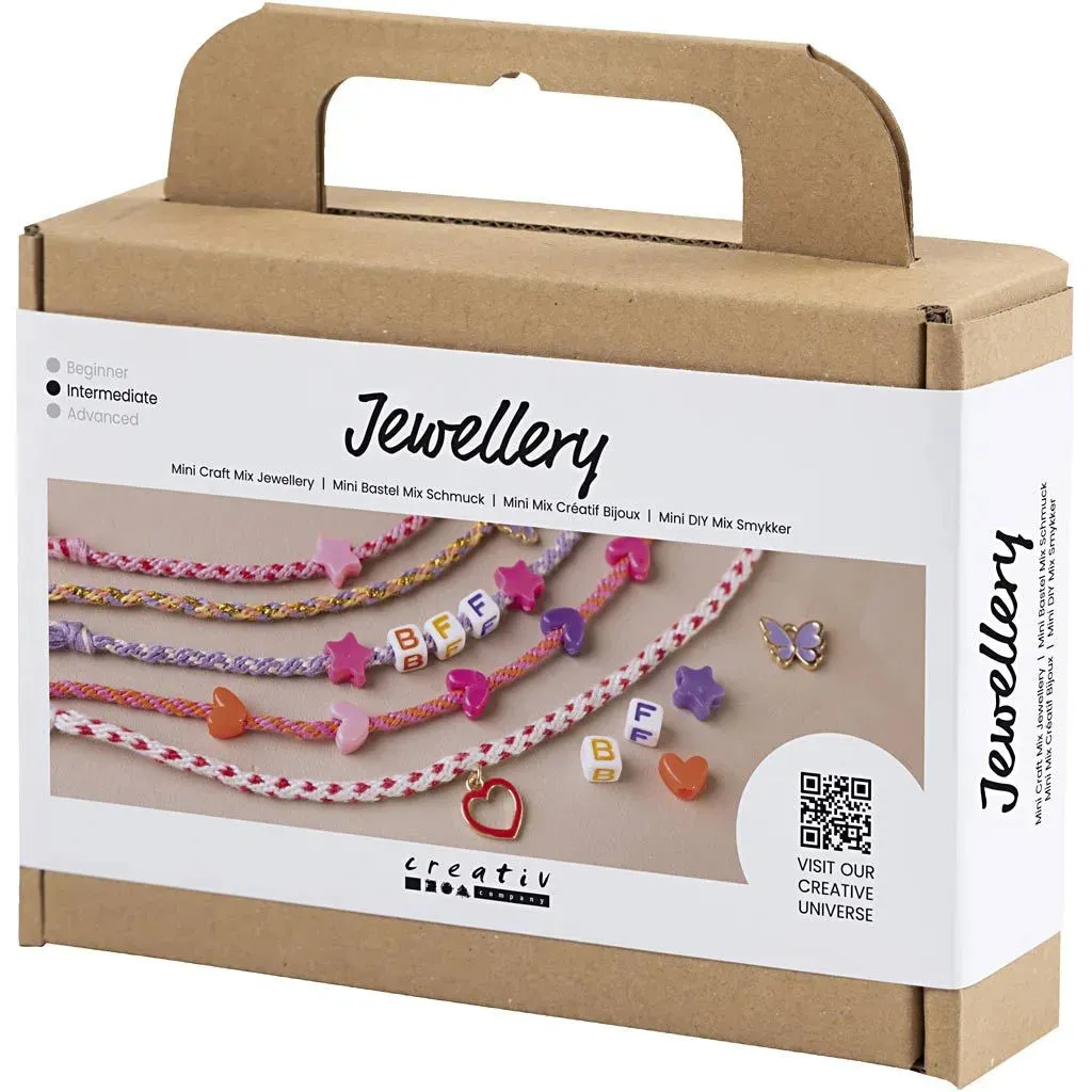 Kid's Friendship Jewellery Mini Craft Mix - All Materials & Instructions Included