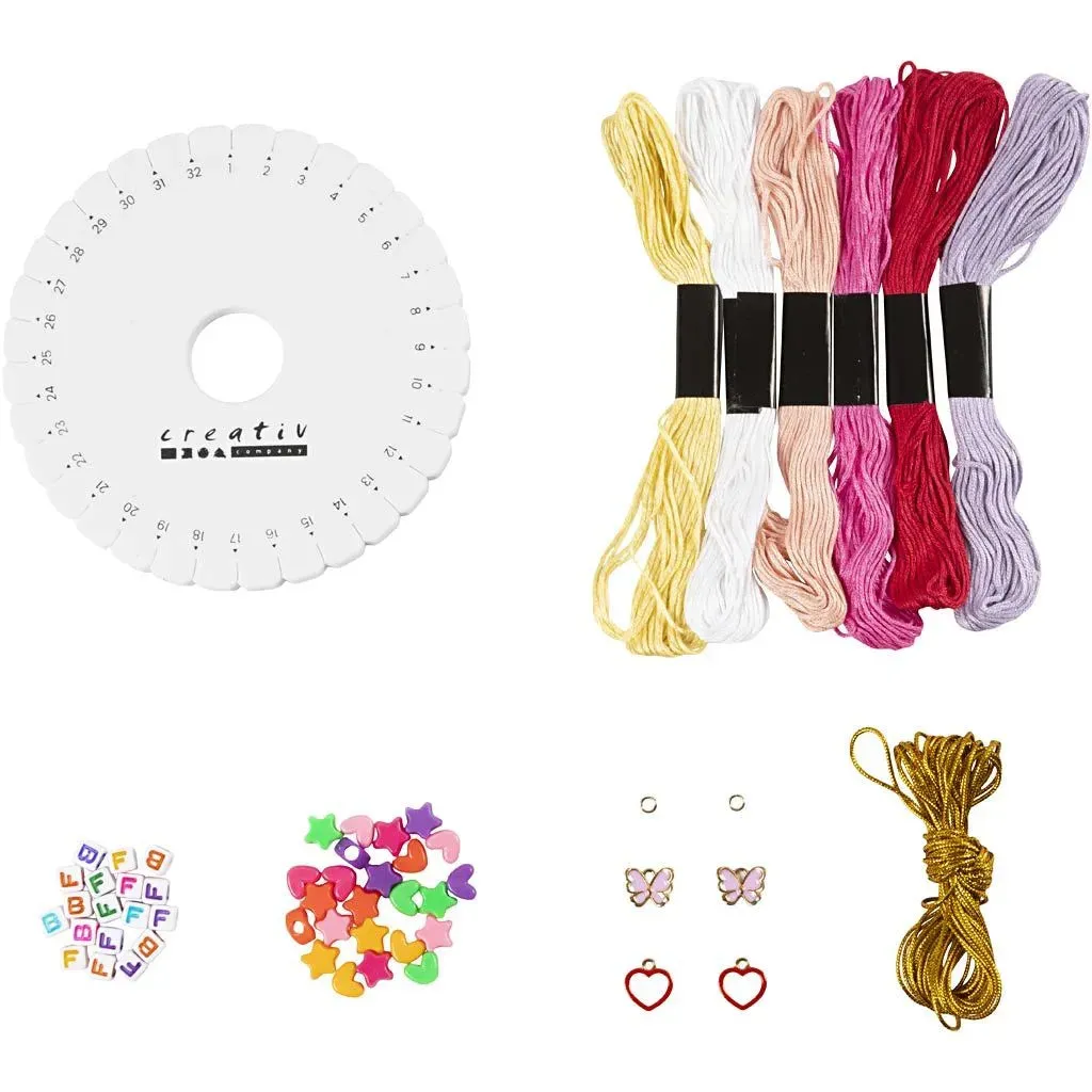 Kid's Friendship Jewellery Mini Craft Mix - All Materials & Instructions Included
