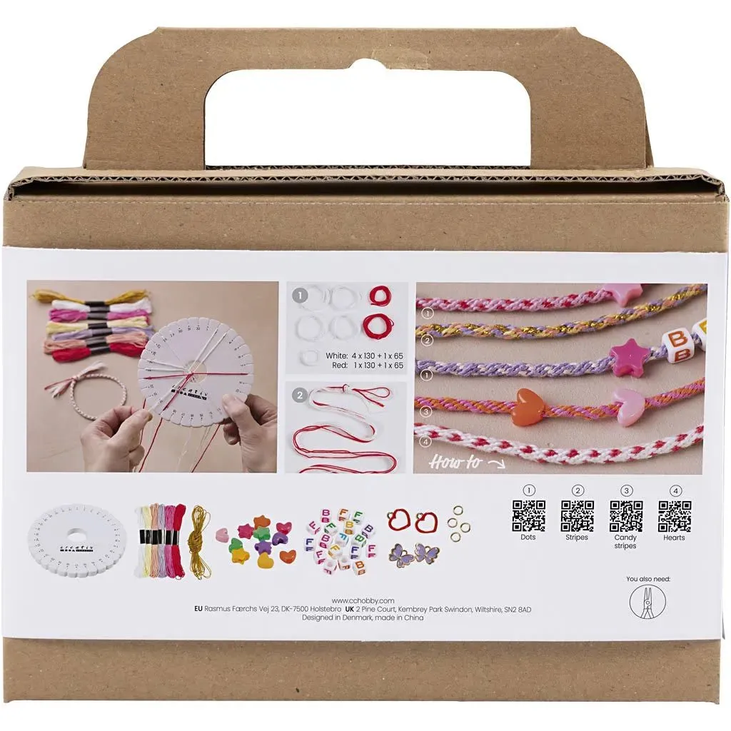 Kid's Friendship Jewellery Mini Craft Mix - All Materials & Instructions Included