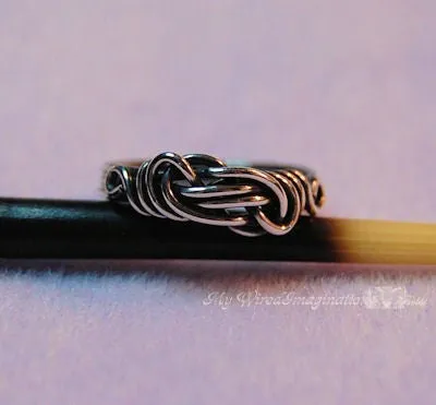 Knot a Ring, DIY Wire Wrap Ring Pattern, Jewelry Tutorial