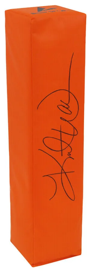 Kurt Warner (RAMS) Signed BSN Orange Football Endzone Pylon - (SCHWARTZ COA)