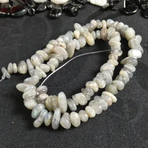 Labradorite Tumbled Chip Bead Strands (various)