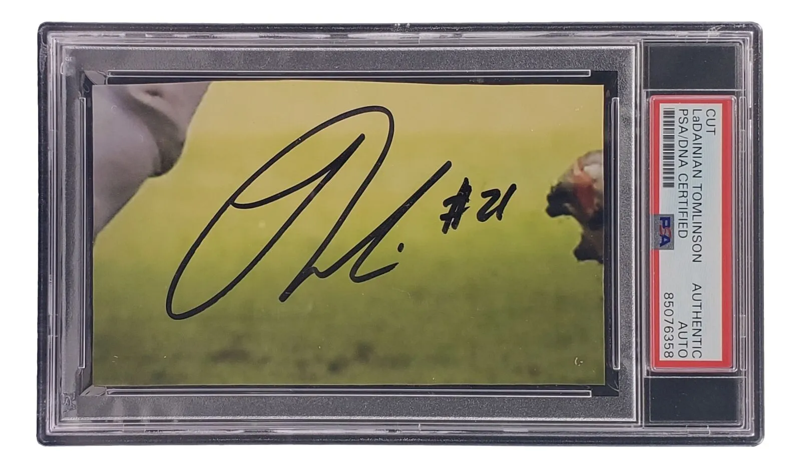 LaDainian Tomlinson Signed Slabbed Chargers Cut Signature PSA/DNA 85076358