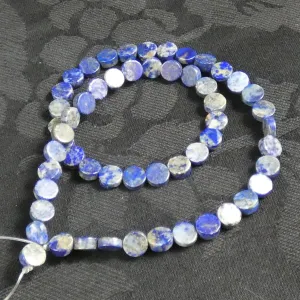 Lapis Lazuli Circle (7 mm) Bead Strand (A Grade)