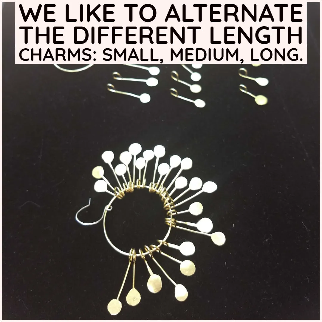 Layered Paddle Charms - Earring Kit
